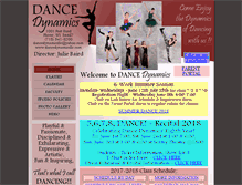 Tablet Screenshot of dancedynamicsllc.com